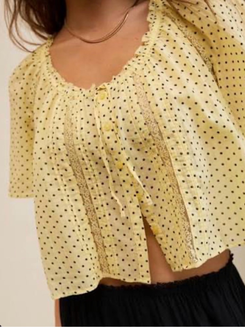 Aerie Polka Dot Blouse